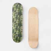 Camouflage Cats Pattern Army Green Kitty Cats Camo Persoonlijk Skateboard (Voorkant)
