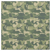 Camouflage Cats Pattern Army Green Kitty Cats Camo Stof (Swatch)
