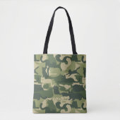 Camouflage Cats Pattern Army Green Kitty Cats Camo Tote Bag (Voorkant)