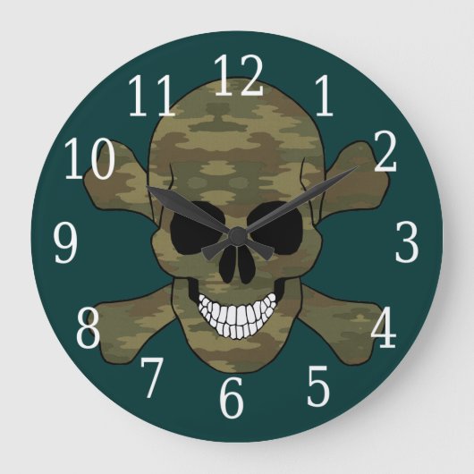 Camouflage Clock Grote Klok (Voorkant)