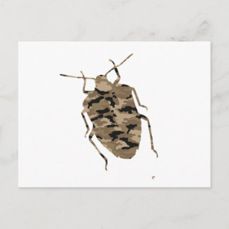 Camouflage Cockroach Silhouette Briefkaart