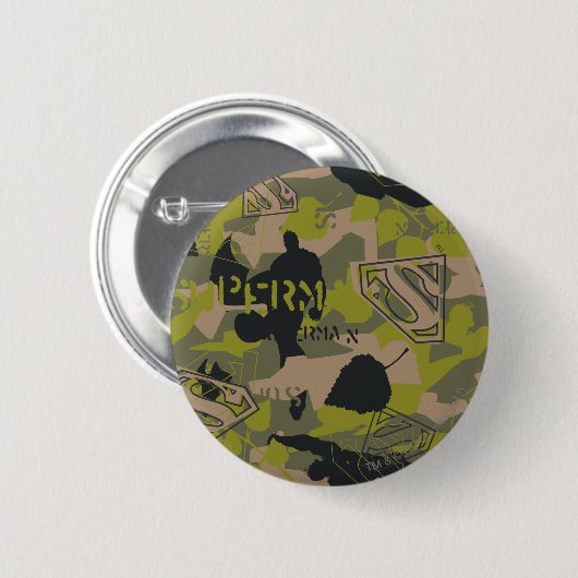 Camouflage Collage Ronde Button 5,7 Cm (Voorkant /achterkant)