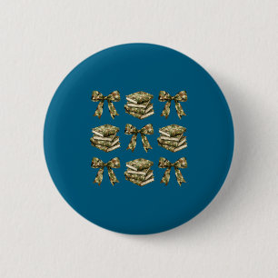 Camouflage coquette strik teacher boekachtig meisj ronde button 5,7 cm