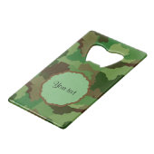Camouflage Creditkaart Flessenopener (Voorkant Gekanteld)