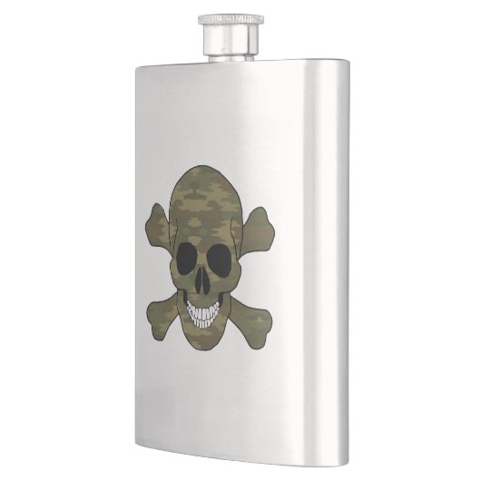 Camouflage Cull Skull en Crossbones Kolf Flacon (Links)