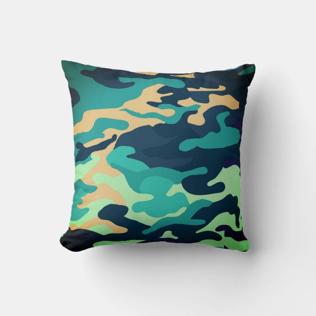 Camouflage Cushion Kussen (Voorkant)