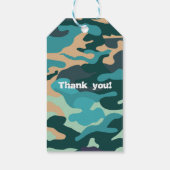 Camouflage Custom Gift Label Cadeaulabel (Achterkant)