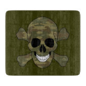 Camouflage Cutting Cutting Board en Crossbones Snijplank (Voorkant)