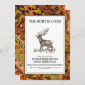 Camouflage De Hunt is over bruiloft-uitvindingen Kaart (Voorkant / Achterkant)