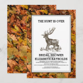Camouflage De Hunt is over Vrijgezellenfeest Uitno Kaart (Voorkant / Achterkant)