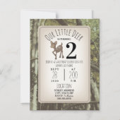 Camouflage Deer Birthday Magnetische Uitnodiging (Voorkant)