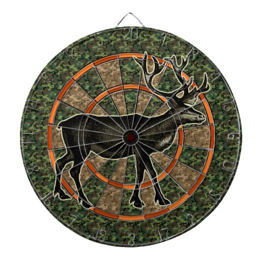 Camouflage Deer Hunter Dartbord (Voorkant)