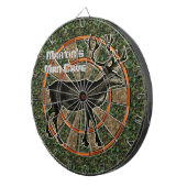 Camouflage Deer Hunter Man Cave Dartbord (Voorkant Rechts)