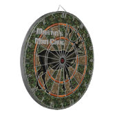 Camouflage Deer Hunter Man Cave Dartbord (Voorkant Links)