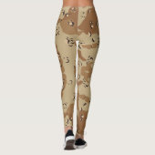 Camouflage Desert Army - Power Yoga Leggings (Achterkant)