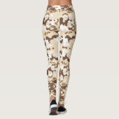 Camouflage Desert Army - Power Yoga Leggings (Achterkant)