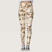 Camouflage Desert Army - Power Yoga Leggings (Voorkant)