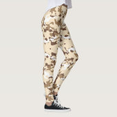 Camouflage Desert Army - Power Yoga Leggings (Rechts)
