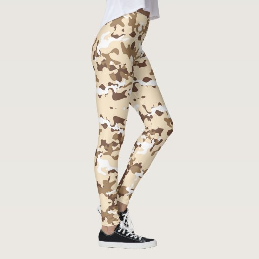 Camouflage Desert Army - Power Yoga Leggings (Rechts)