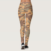 Camouflage Desert Army - Power Yoga Leggings (Achterkant)