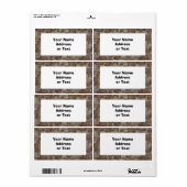 Camouflage Desert Etiket (Full Sheet)