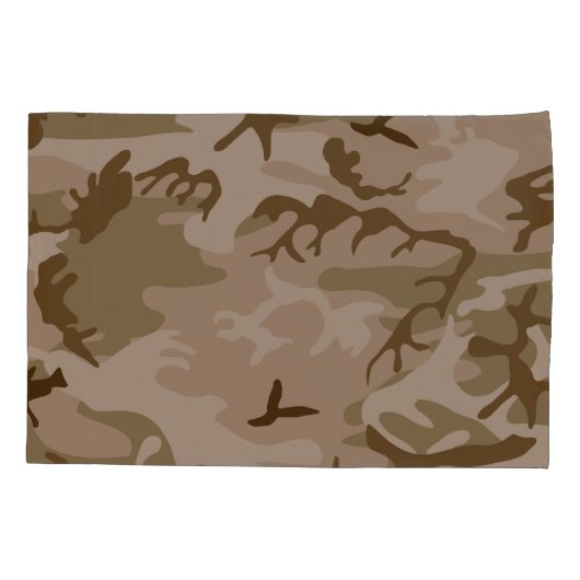 Camouflage Desert Sand Kussensloop (Achterkant)