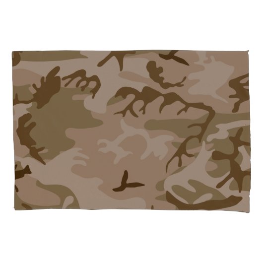 Camouflage Desert Sand Kussensloop (Voorkant)