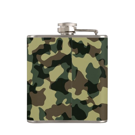 Camouflage Design Top Hip Camo Whiskey Heupfles (Achterkant)