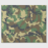 Camouflage digitale pixel cadeaupapier (Vlak)