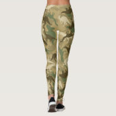 Camouflage Dinosaur Print Leggings (Achterkant)