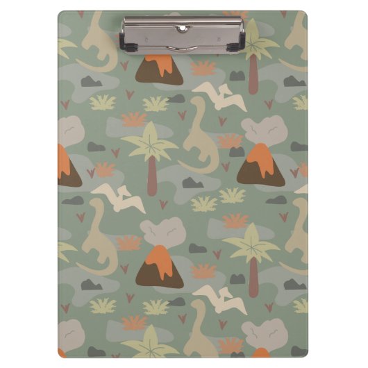 Camouflage Dinosaurussen en Vulkanen Klembord (Voorkant)