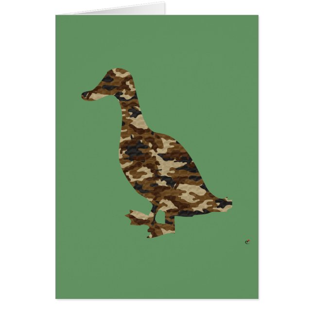 Camouflage Duck Silhouette (Voorkant)