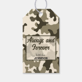 Camouflage Earthy Shades of Brown & Tan Cadeaulabel