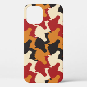 Camouflage eenhoorn hoofden, herhalen patroon. Case-Mate iPhone case