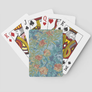 Camouflage en bloemen pokerkaarten