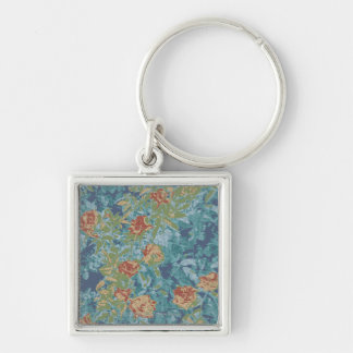 Camouflage en bloemen sleutelhanger