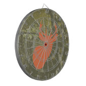 Camouflage en Oranje deer Dart Board Dartbord (Voorkant Links)