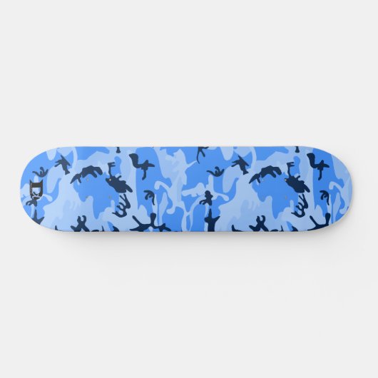 Camouflage en skateboard water (Horizontaal)