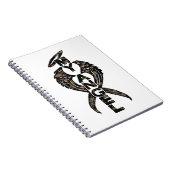 Camouflage engel vleugels spirale laptop notitieboek (Rechterzijde)