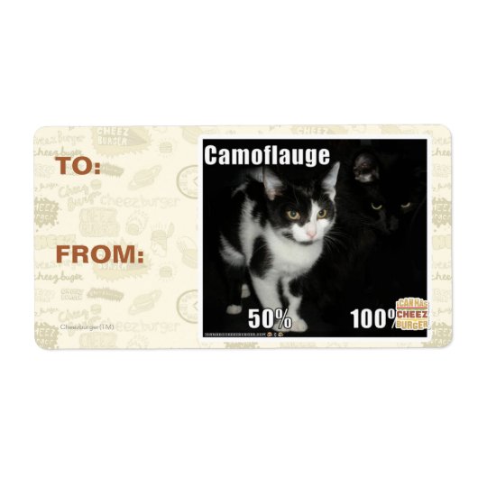 Camouflage Etiket (Voorkant)