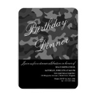 Camouflage-evenement uitnodiging, diner, feest, ni