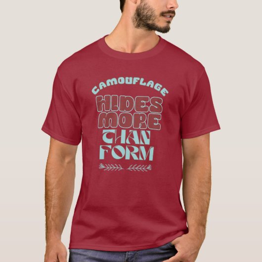 Camouflage Expo Scout-ontwerp T-shirt (Voorkant)