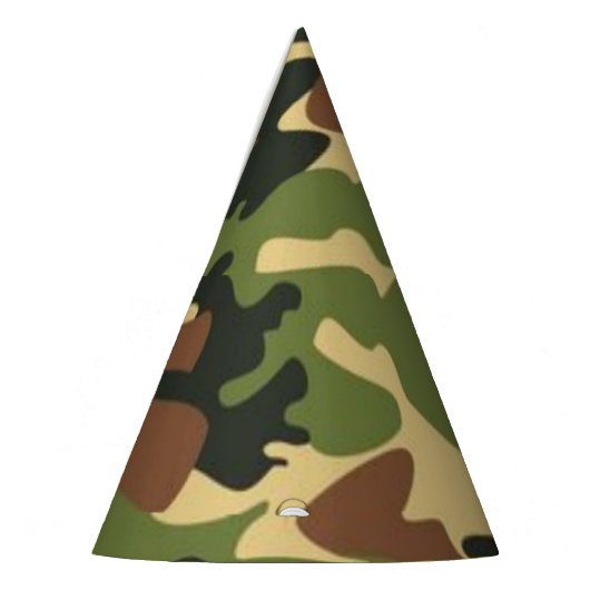 camouflage feesthoedjes (Links)