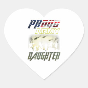 camouflage Flag American Proud Daughter Hart Sticker