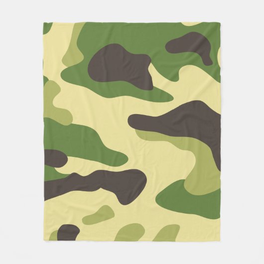 Camouflage Fleece Deken (Voorkant)