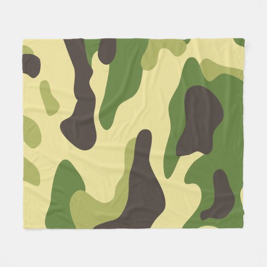Camouflage Fleece Deken (Voorkant (Horizontaal))