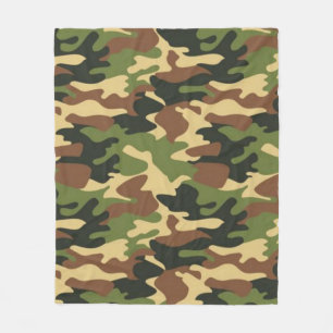 camouflage fleece deken