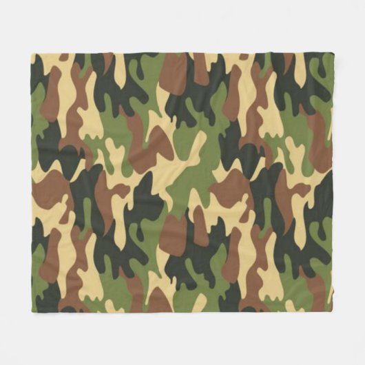 camouflage fleece deken (Voorkant (Horizontaal))