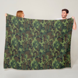 Camouflage Fleece Deken