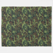 Camouflage Fleece Deken (Voorkant (Horizontaal))
